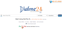 Tablet Screenshot of dialme24.com